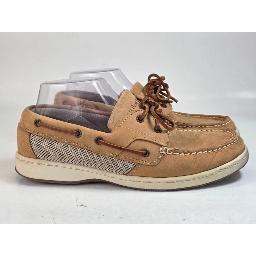 GH Bass Sailer Women's‎ Boat Shoes Size 8.5 M Brown Tan Suede Slip On Loafers